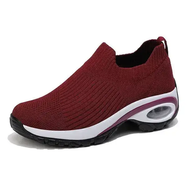 Mesh Air Cushion Platform Sneakers for Women | Fashion Slip-On Comfort Shoes
